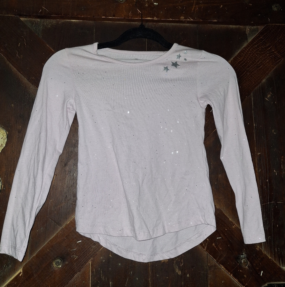 🍀3/15 Long Sleeve Top with Star Accents